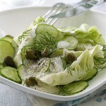 Ensalada de pepino con yogur griego