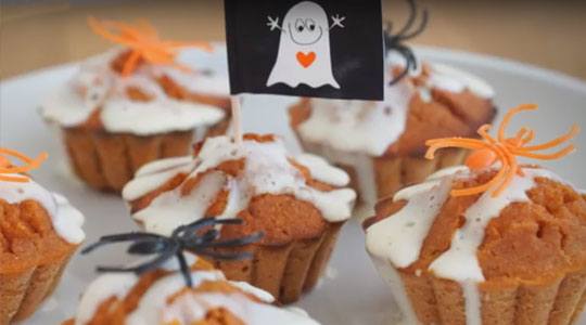 Halloween: Muffins de calabaza weider