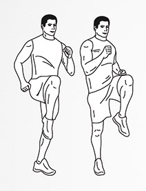 Entrenamiento para corredores: Elevación de rodillas