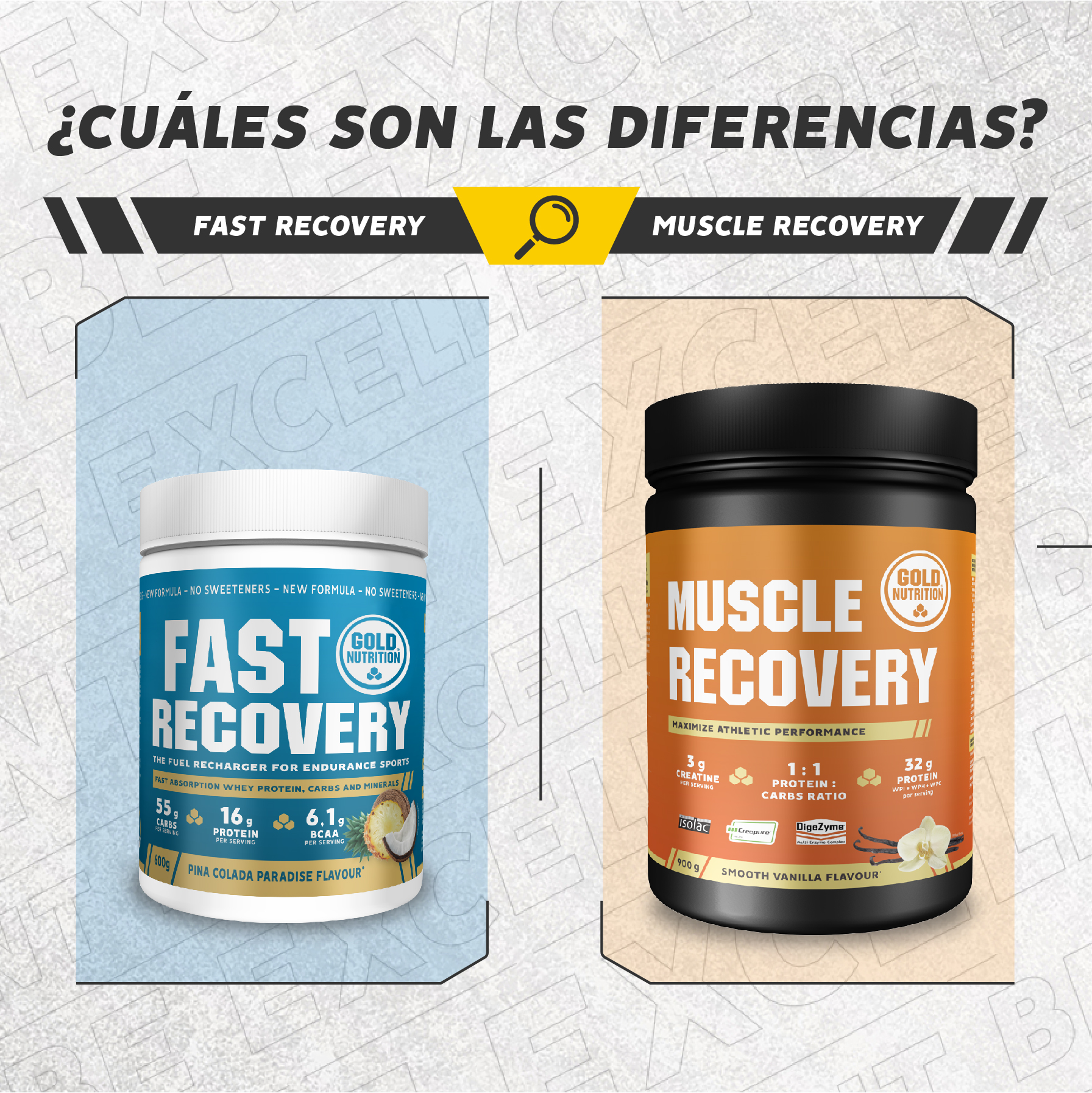 GoldNutrition Fast Recovery 600g - Recuperador Muscular